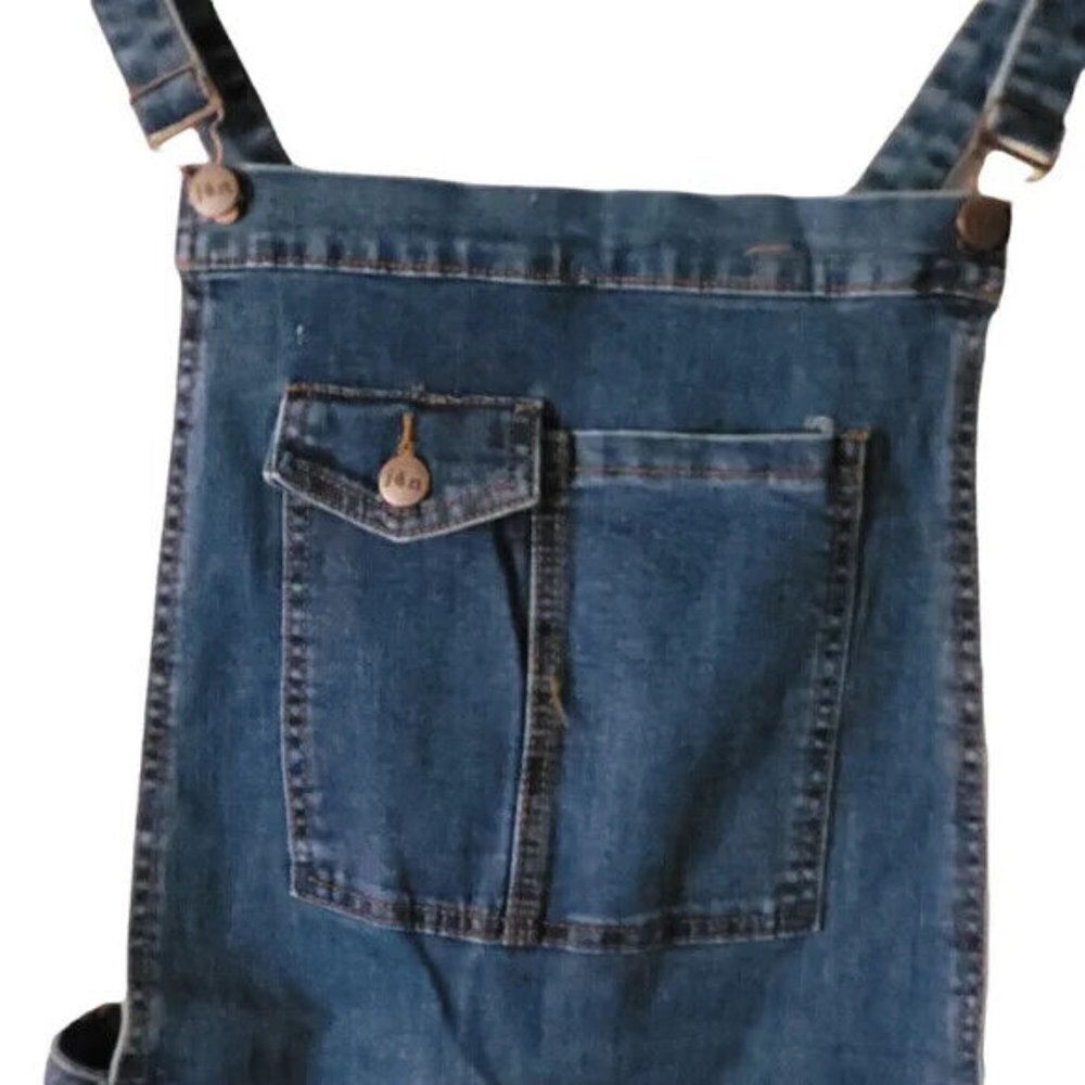 Skinny Denim Overalls Distressed Ripped Jeans - Picture 12 of 15